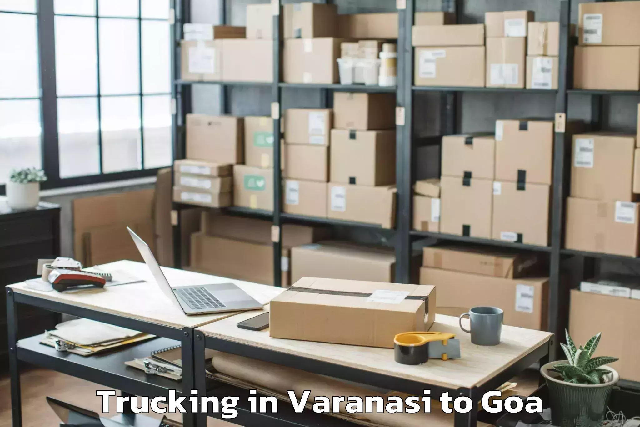 Quality Varanasi to Goa University Trucking